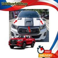 ราคา จมูกหลอก v.3 แบบ 3 ชิ้น มีหมุด โตโยต้า ไฮลัค รีโว้ ล็อคโค สี ดำด้าน Hilux Revo Rocco Toyota 2 , 4 ประตู ปี2018-2019 (4583096052)