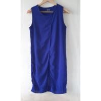 ราคา เดรสสีน้ำเงิน เดรสทำงาน เดรสออกงาน ไม่เคยใส่ ผ้าดีมาก (1424966410)