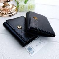 ราคา ♞ผ่อน0%~แท้100% กระเป๋าสะพาย Tory Burch 75342 Blake Trifold Wallet กระเป๋าตังค์ 3 พับ ใบสั้น สีดำ f (28016830289)