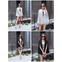 ราคา CC : Blazer เสื้อคลุม เบลเซอร์ ผ่า แขน ไม่มี กระดุม ใส่คลุม เกร๋ๆ ต้องมีน้า… (25913583754)