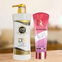 ราคา โลชั่นDN กันแดดdn ออร่าไวท์ ของแท้100% (29724823295)