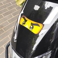 ราคา สติกเกอร์รถสะท้อนแสง เลโก้ เลโก้ ตาการ์ตูนร่างกายไฟฟ้าแก้วตกแต่งกระเป๋าเดินทางกรณีสติกเกอร์ (29838186611)