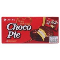 ราคา Lotte Choco pie ล็อตเต้ ช็อกโกพายขนมปังเคลือบช็อกโกแลตสอดไส้มาร์ชเมลโลว์ ขนาด 168g (29702150713)