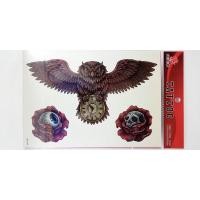 ราคา นกฮูก ติดหน้าอก สติกเกอร์กันน้ำ hb419 (15512392696)