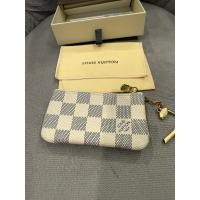 ราคา LOUIS VUITTON Damier Azur Pochette Coin มือสอง (29784605619)