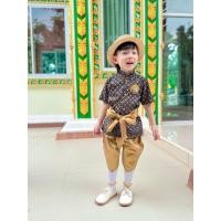 ราคา ชุดไทยเด็กชาย3ชิ้น เสื้อพิมพ์ลาย+โจงเอวสม็อคไหมเทียม+ผ้าคาดเอวไหมเทียม สีไม่ตก ใส่ไม่คัน กทม.เรียกแมสได้จันทร์-ศุกร์ (43102191262)