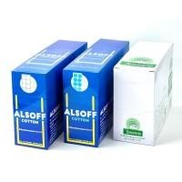 ราคา [ขายยกกล่อง] สำลีก้อนชุบแอลกอฮอล์ [กล่อง 12 แผง] ตรารถพยาบาล Ambulance และ Alsoff เสือดาว Alcohol Cotton Ball (26987095336)