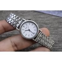ราคา นาฬิกา Vintage มือสองญี่ปุ่น Seiko 7321 0220 Minimalist ผู้หญิง ระบบ Quartz ทรงกลม 25มม ของแท้ (29708132831)