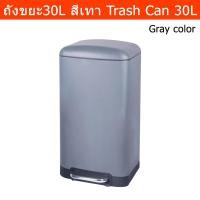 ราคา ถังขยะขนาดใหญ่ มีฝาปิด ถังขยะสแตนเลส 30ลิตร ถังขยะในห้องครัว ถังขยะเหยียบ ถังขยะเหลี่ยม ถังขยะในห้อง ถังขยะรีไซเคิลสีเทา (9877206200)