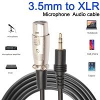 ราคา สายไมโครโฟน 0.3/1.5/3/5m 3.5mm Male to XLR Female microphone Audio cord cable For Microphone Speakers Sound Consoles. (7531806988)