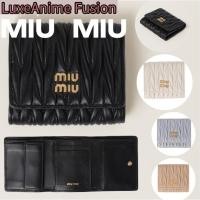 ราคา MIU MIU กระเป๋าสตางค์หนังนัปป้า Matelassé ขนาดเล็ก (43405831577)