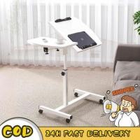 ราคา Cay⭐โต๊ะทำงานอเนกประสงค์ โต๊ะข้างเตียง ทำงาน อ่านหนังสือ ปรับเอียงได้ ปรับระดับได้ มีล้อหมุนได้สะดวกสบาย (42361977900)