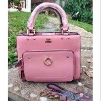 ราคา กระเป๋าสะพายข้าง LYN ลินน์ สีชมพู 9 นิ้ว งานน่ารักมากกกกก (3154881842)