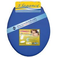 ราคา [ส่งฟรี] Elegance ฝารองนั่ง Close-up ทรงกลม-สีน้ำเงิน (7022905407)