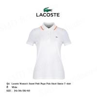 ราคา Lacoste เสื้อโปโลผู้หญิงแขนสั้น รุ่น Lacoste Women's Sweet Petit Pique Polo Short Sleeve T-shirt เสื้อ lacoste ผู้หญิง (10882589254)