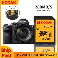 ราคา KODAK Professional SD การ์ด UHS-II V90 U3 - 280MB/s การ์ดหน่วยความจําสําหรับวิดีโอ 8K, กล้อง DSLR, โดรน | ความเร็วสูงพิเศษและกันกระแทก 64GB 128GB 256GB COD จัดส่งฟรี รับประกัน 3 ปี (41561031639)