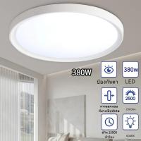 ราคา โคมไฟฝ้าเพดานสวยๆ หลอดไฟกลมเพดาน แผงไฟledติดเพดาน โคมไฟเพดาน รูปวงกลม แสงสีขาวสะอาด บางมาก สีขาว ก้อนเมฆแต่งห้อง (25458044796)