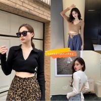 ราคา ครอปไหมพรมคอวี ดีเทลแหวกลึก มีเชือกผูกด้านหลัง โชว์หลังเซ็กซี่เบาๆ พร้อมส่ง (9061902534)