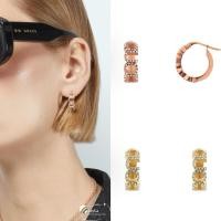 ราคา ของแท้ ต่างหูห่วงโลโก้ GUCCI ตัวอักษร (41403646377)