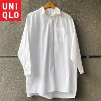 ราคา UNIQLO KEMEJA เสื้อเชิ้ตยูนิโคล่โอเวอร์ไซส์ (41655768242)