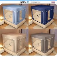 ราคา มุ้งครอบ มุ้งห้องนอน 5ฟุต 6ฟุต 6.5ฟุต มุ้งครอบผู้ใหญ่ มุ้งกันยุง พร้อมม่านเตียงรอบมุ้ง (24279336975)