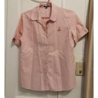 ราคา Sale!!! เสื้อเชิ้ต portland แท้ มือสอง สีชมส้ม ไม่มีตำหนิ อก 42 เอว 46 ยาว 26 (2291355335)