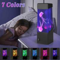ราคา โคมไฟแมงกระพรุนเรืองแสง โคมไฟข้างเตียง LED แมงกะพรุน แมงกะพรุน หลากสีสัน สําหรับตกแต่งตู้ปลา (22120050775)