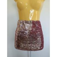 ราคา ชุดนักร้องแดนเซอร์ กระโปรงปักเหลื่อมสีชมพูทั้งตัวเอวเป็นยางยืด (26751815388)