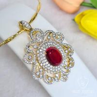 ราคา จี้ทับทิมหลังเบี้ย ทับทิม พลอยอัญมณีเครื่องประดับเพื่อความสวยงาม สินค้าได้มาตราฐานมั่นใจได้ (15798282207)