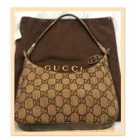 ราคา กระเป๋ากุชชี่ผ้าพลีท แท้ % มือสอง สวยหายากที่สุด (2432750175)