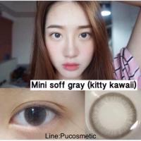 ราคา Mini Soff Gray(ธรรมชาติ)สายตาปกติถึง-3.25,-6.50(Soft)(kitty kawaii) (2733633270)