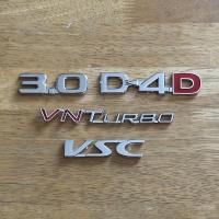 ราคา โลโก้ 3.0 D4D VN TURBO VSC ตัวหนังสือฝาท้าย FORTUNER (จำนวน 4 ชิ้น) (16591994700)