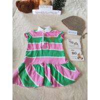 ราคา เดรสเด็กลายชมเขียวแบรนด์ Polo Ralph lauren รหัสDD1411 ส่งต่อเสื้อผ้าเด็กแบรนด์มือสอง (44310419200)