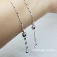 ราคา สร้อยข้อมือแบบรูด เงินแท้92.5% (7269812054)