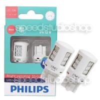 ราคา Philips Ultinon LED หลอดไฟเบรค รถยนต์ T20 แบบเสียบ 2 จุด สำหรับไฟเบรค สีแดง (1200116299)