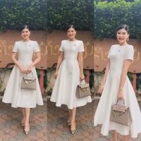 ราคา ชุดขาว ชุดทำบุญ ชุดพรีเวดดิ้ง (24534541932)