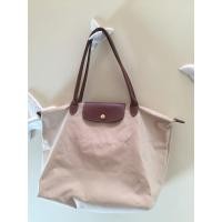ราคา กระเป๋า Longchamp แท้ มือสอง สีเบจ ไซส์ L หูยาว (8655170734)