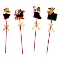 ราคา ป้ายกระดานดําไม้ ขนาดเล็ก ป้ายกระดานดำ คริสต์มาส แบบเสียบ ป้ายไม้ ซานต้า ลบได้ บอกราคา เบอร์โต๊ะ (21095044332)