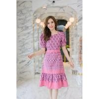 ราคา ชุดเดรสผ้าพื้นเมืองผ้าฝ้ายลายไทยผ้าฝ้ายพิมพ์ลาย (29504804708)