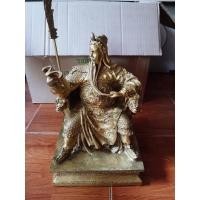 ราคา เทพเจ้ากวนอูปรางค์บุ๋นเนื้อทองเหลืองขนาดใหญ่สูง 14 นิ้ว (1448710168)