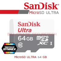 ราคา SANDISK ULTRA MicroSD Card SDSQUNS_064G_GN3MN : 64 GB (BY SYNNEX) Class 10 BY BILLIONAIRE SECURETECH (1636515836)