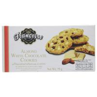 ราคา Francoise Almond White Chocolate Cookies คุกกี้อัลมอนด์ผสมไวท์ช็อกโกแลต 75 g. (05-8515) (27502525703)