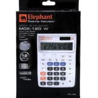 ราคา Calculator เครื่องคิดเลข รุ่น M06-12D Elephant ตราช้าง (สีขาว) (6710534254)