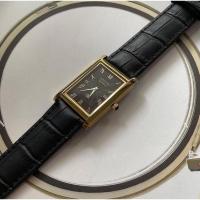 ราคา seiko quartz vintage watch นาฬิกาวินเทจสายหนังแท้สีดำ (22671276234)