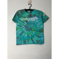 ราคา (FB) เสื้อยืดมัดย้อม สีเขียวฟ้าม่วง Spring hill - Gildan มือสอง ราคาถูก พร้อมส่ง (26711814435)