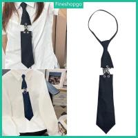 ราคา Fine Aesthetic Punk โลหะผีเสื้อ Link เนคไทสําหรับนักเรียนญี่ปุ่น Pre ผูกปรับสีดํา Ties สําหรับชุดนักเรียน (28169631916)
