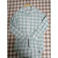 ราคา เดรสเชิ้ตแขนยาว สีเขียวมิ้น (5552148759)