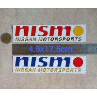 ราคา สติ๊กเกอร์แต่งรถ ติดรถยนต์ 4.5x17.5cm. Nismo Nissan Motorsports (5478821046)