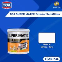 ราคา TOA SUPER MATEX Exterior SemiGloss ทีโอเอ ซุปเปอร์เมเทค สีทาภายนอก เบส A สีขาว ชนิดกึ่งเงา (43509059881)