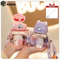 ราคา 【Rcynview】แก้วน้ำแบบมีหลอดน่ารักขนาด 450 มล. ปราศจาก BPA ขวดน้ำรูปหมีป้องกันการรั่วซึม ขวดน้ำดื่มแบบพกพาสำหรับเด็กกลางแจ้ง [COD] (43162046831)